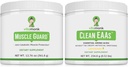 VitaMonk Muscle Guard & Clean EAA Bundle, HMB, EAAS, Vitamina D, Magneziu, 9 Aminoacidi esențiali pentru creșterea musculară, recuperare și performanță, aromă de limonadă, fără îndulcitori artificiali