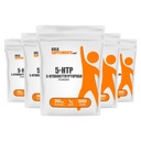BulkSupplements.com 5-HTP pulbere - 5-Hridrytriptofan, 5 HTP Supliment - 5-HTP 200mg, Mood Supplement - gluten gratuit, 200mg per Serving, 5kg (11 lbs) (Pachet de 5)