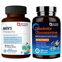 Natura Probiotice ŢINTĂ pentru bărbaţi cu Supliment de îngrijire pentru bărbaţi, Glucosamină Chondroitin MSM, Supliment de sprijin comun, Shellfish gratuit