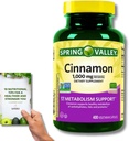 Spring Valley Scorțișoară Supliment alimentar - 1000 mg, 400 Capsule vegetariane + "Ghidul nutrițional"