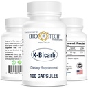 Bio-Tech Pharmacal Potas Dietary Supplement (K-Bicarb, 100 Count)