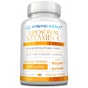 Stiinta aprobata Vitamina lipozomala C - 1100 mg - 60 Capsule - Suport imun, Boost Colagen, Antioxidant - Absorbtie mare - Solubilitate grasa - Non OMG - Vegan - Made in the USA