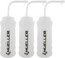Mueller Quart Bottle w/ Straw, Natural Color w/ Black Letters (3- Pack)