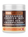 Focus & Think Instant Mushroom Coffee cu Ultra concentrat Lion's Mane Extract de ciuperci pentru brain Boost - Îmbunătățiți concentrarea, claritatea și concentrarea - Net Wt. 70g/2.47 oz