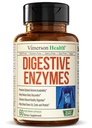 Enzime digestive - Enzime multiple probiotice (Enzimas Digestiva) - Suplimente digestive cu formula Makzyme-Pro unica - enzime avansate pentru digestia, miscarile Bowel & Absorbtie nutrienta. 60 capsule