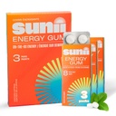 GUM SUNII ENERGETICA - Noua energie rapida si focalizare - 50mg Guma de cafeina -Vitamina B6 & B12, Taurina, Vegan, Nr Sugar, Zero Calorie, Gust menta proaspata - mai rapid decat Chews, bauturi, Geluri si Pastile (24pcs)