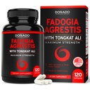 Fadogia Agrestis și Tongkat Ali supliment de performanță Blend - (120 capsule) - Putere maximă - Drive, Performanță sportivă și masa musculară - Gluten gratuit, non-GMO, capsule Vegan - Statele Unite ale Americii Made