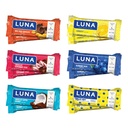 LUNA Bar - Variety Pack - 6 arome - Snack Bars - Non-GMO - Gluten-Free Proteine Bars - Made with Organic Oats (12 Pack)