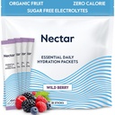 Pachete pentru hidratarea nectarului - Pachete pentru praf de electroliză - fără zahăr sau calorii - Pachete pentru hidratare și rehidratare rapidă (Berry 18 Pack)