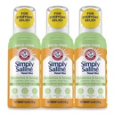 Arm & Hammer Pur și simplu salină Moisturize & Soothe Nasal Mist, hidratare fără droguri Saline Nasal Spray pentru ajutor instant pentru nas uscat, 4.6 Oz (130 g), 3 Pack