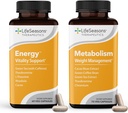 Controlul greutății metabolice și energie Boosting Supliment - Apetit natural Suppressant - Curbs Cravings - Ceai verde, Bean cafea, Crom, Cacao & Theobromina - 130 capsule