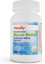 Timpul-CAP LABS, INC. Timely Mucus Relief Guaifensin 400 mg 200 comprimate - eliberare imediată Mucus Phlegm Relief - expectorant pentru îndepărtarea mucusului, congestie toracică, gripă, răceli, alergii