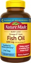 Natura făcut Burp mai puțin Omega 3 Suplimente de ulei de pește, 1200mg, EPA DHA Omega 3 Supliment ca esteri etil, ulei de pește Softgels pentru inima sanatoasa, Brain and Eyes Support, One pe zi, 120 Softgels