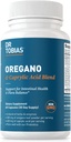 Dr. Tobias Oregano and Caprylic Acid Blend, Gut Flora Balance Complex with Probiotics & Enzymes for Intestinal and Immune Support, Gut Health Supplements for Women & Men, 60 Capsules, 30 Servings