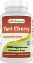 Cel mai bun Naturals Tart Extract de cireşe 1000 mg (non-GMO) Capsule vegetale - promovează niveluri sănătoase de acid uric în limite normale, funcţie comună sănătoasă & promovează ciclu de somn sănătos, 120 Conte