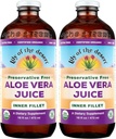 Lily of the Desert Organic Aloe Vera Juice, Inner Fillet, 16 Fluid Ounce (Pachet de 2)