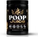 Poop Juice 5-in-1 Prebiotic, Probiotic, Postbiotic, Digestive Enzime & Glutamina supliment pulbere - Bloat Relief, Gut & Immune Support - Sugar & Lactoză-Free - 30 Serviri (Georgia Peach Mango)