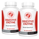 Silver Fern Brand Ultimate High Potenty Digestive Enzyme Supliment - 2 Sticle - 100% Acoperire intestinală - Digestive Comfort - Îmbunătăţirea tolerabilităţii alimentare