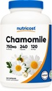 Nutricost Chamomile 750mg, 240 capsule vegetariene, 120 serviri - non-GMO, gluten gratuit