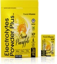 PulbereVitamina Electroliti Pulbere Plus, Keto, Portocaliu Ananas, Zahăr fără, Sare roz Himalayan, 1000mg Potasiu, 120mg Calciu, Magneziu, Non-GMO, Zero Calorii, (16 Pachete de hidratare)