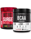 Fabrica Jacked Nitrosurge Shred termogenic Pre-workout în Lemonade afine și BCAA în Punch de fructe pentru recompunerea corpului, musculare de construcție și recuperare
