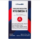 pentru circulaţia sângelui, rTG Omega-3, 1000 mg EPA şi DHA şi 11 mg a-TE de vitamina E per servire (60 capsule)