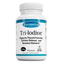 EuroMedica Tri-Iodine - Suport Sănătate tiroidiană - SIDA Echilibru hormonal cu iod molecular din Kelp - Caracteristici Iod de potasiu și iod de sodiu - Brain & Energy Support - 12,5 mg, 90 capsule
