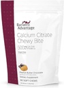 Bariatric Avantaj Calciu Citrate Chewy Bites 500 mg - Foarte absorbabil & Digestible - Vitamina D3 - Supliment de calciu ușor de mestecat - Unt de arahide Ciocolată - 90 Conte