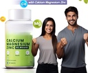 Calciu, magneziu, zinc cu vitamina D3 & B12, 1000 mg I 60 Veg Tablets 