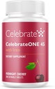 Celebrați vitamine CelebrateONE 45 Masticuri, 45mg Fier - O dată pe zi Bariatric Multivitamine, Vitamine esențiale și minerale - Bypass gastric și Gastrectomie mânecă - Cherry (30 comprimate)