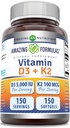 Formulari uimitoare Vitamina D3 5000 UI cu vitamina K2 100 Mcg 