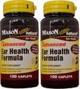 Mason Natural Advance Ear Health Formula Bioflavonoids Plus 100 Caplets per flacon pachet de 2 total 200 Caplets