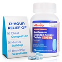 Timpul-CAP LABS, INC. Timely Guaifensin 1200 mg Extended Release Tablets - Expector Mucus Relief & Congestionare toracică pentru adulți - durează până la 12 ore - 70 Conte