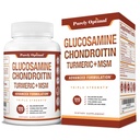 Pur Optimal Glucosamină Chondroitin MSM Supliment w/Turmeric & Boswellia - Glucosamine sulfate Supliment comun pentru bărbaţi şi femei - 120 comprimate