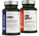 LES Labs Detoxx and Liver Support Duo- Bundle for Supporting Healthy Liver Function, glutathione Production, and detoxification