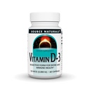 Sursa Naturals Vitamina D-3 Formă bioactivă pentru sănătatea osoasă și imună* 5000 ui - 60 capsule