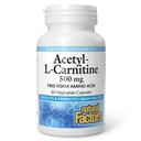 Factori naturali Acetil L-Carnitină 500 miligrame, 60 capsule vegetariene