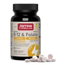 Jarrow Formulas Metil B-12 1000 MCG şi metil Folate 400 MCG, Extra Putere, Cellular Energy Metabolismulsm şi Heath cardiovascular Health Formula(1) Cu P-5-P, 100 comprimate masticabile, până la 100 zile de aprovizionare