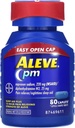 Aleve PM Caplets, Naproxen Sodiu 220 mg (AINS)/difenhidramină HCl 25 mg, Pain Reliever/Nighttime Sleep-Aid, Non-Habit Forming, 80 Count