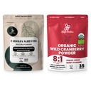 Pudre Jungle Ultimate Bărbaţi Wellness Duo: 5 oz Fadogia Agrestis Extract & 5 oz Organic Wild Cranberry pulbere - Nigerian Fadogia Supliment pentru Drive & Passion, USDA Certified Cranberry Superfood