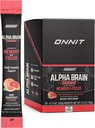 ONIT Alpha Brain Instant - Ruby Grapefruit Flavor - Nootropic Brain Booster Memory Supplement - Brain Support for Focus, Energy & Clarity - Alpha GPC Choline, Cats Claw, L-Theanine, Bacopa - 30ct