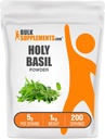 BulkSupplements.com Sfânta pulbere Basil - Sfântul Basil Supliment, Sfânta pulbere de frunze - Tulsi Sfântul Basil, Herbal & Gluten Free, 5g per Serving, 1kg (2,2 lbs) (Pachet de 1)