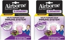 Extract de elderberry + vitamina C 1000mg (per Serving) - comprimate efervescente de aer (20ct), supliment de sprijin imun fără gluten, cu vitamine A C E, ZINC & Seleniu, zahăr fără pachet de 2)