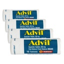 Advil Pain Reliever și Reductor de febră, Durere de relief Medicina cu Ibuprofen 200 mg pentru dureri de cap, dureri de spate, dureri menstruale și dureri articulare - 10 comprimate filmate (Pachet de 4)
