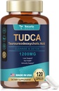 Totaria TUDCA Sare Bile Supliment de suport hepatic 1200mg, 120 capsule, Ușor de înghițit capsule, pentru ficat, rinichi, vezica biliară Sănătate