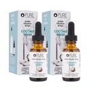 Invenții pure - picături de apă de nucă de cocos - Băutură și ameliorator de apă - Cu electroliți - fără zahăr, calorii sau îndulcitori artificiali - 30 Serviri - 1 oz - Pachet de 2