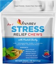 Stres Relief Ashwagandha Gummies - Formulat cu Ashwagandha, GABA, L Theanine, Lemon Balm & Chamomile Floare ca un relief de stres și focus Supliment - Aroma de zmeură naturale, pachet de 60