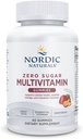 Nordic Naturals Zero Sugar Multi Gummies - Vegetarian Multivitamine Supliment - Passionfruit Mango - 60 Gume Baze de Pectin - 12 Vitamine esentiale pentru adulti - Non-GMO - 30 Serviri