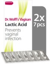 Vagisan Dr. Wolff's Acid lactic Pessaries, Daily Vaginal Health & Intimate Hygiene, Prevents Infection, 2X7pcs