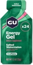GU Energy Original Sports Nutrition Energy Gel, Salted Pepene verde, 26.4 Oz, 24 Count